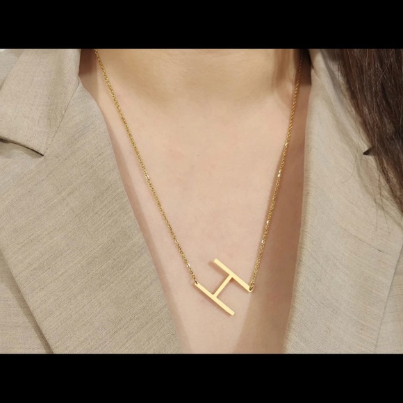 Initial “A” Necklace - Picture 4 of 4